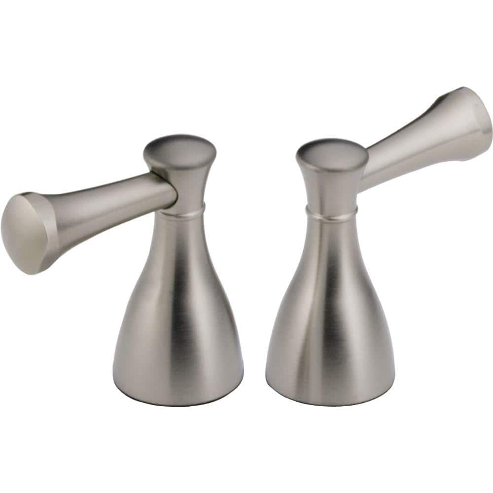 Delta Pair of Lockwood Bathroom Lever Handles in Stainless H240SS - The Home Depot