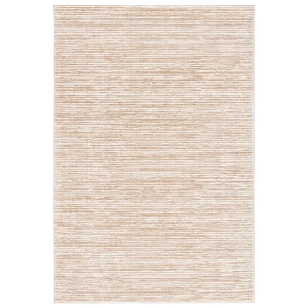 Vision Cream 4 ft. x 6 ft. Solid Marle Area Rug