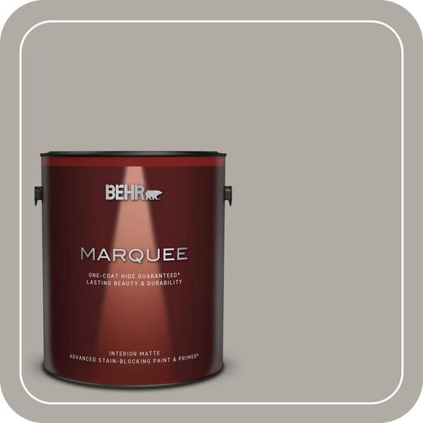 BEHR MARQUEE 1 gal. Home Decorators Collection #HDC-NT-09G Stingray Gray Matte Interior Paint & Primer