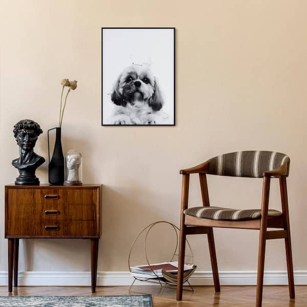 Pug Drawing Art Print Artist Ethan Harper. Cute Gifts for Dog