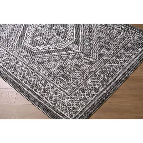 ELLE Decor Odeon EDOD-2306 2 ft. x 2 ft. Black/Ivory Machine Woven Rug