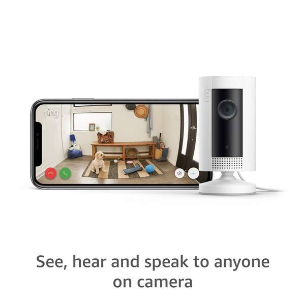 Ring Indoor Cam (1st Gen) - Plug-In Smart Security Wifi Video Camera with  2-Way Talk and Night Vision, White 8SN1S9-WEN0 - The Home Depot