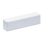 Laundry Tub Faucet Mounting Block – White High-Impact Plastic, Clamp-On Style, Includes Hardware, For Overhead Water Supply