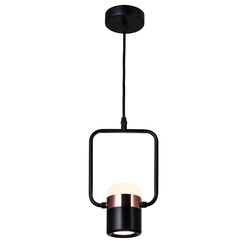 Black Glass LED Mini Pendant Light