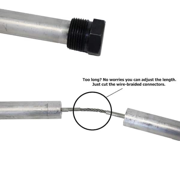 3/4 in. NPT x 44 in. Long 4-Section Magnesium Anode Rod 3/4 in. NPT x 44 in. Long 4-Section Magnesium Anode Rod