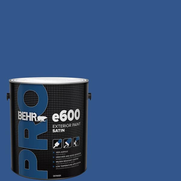 BEHR PRO 1 gal. #PPU15-03 Dark Cobalt Blue Satin Exterior Paint