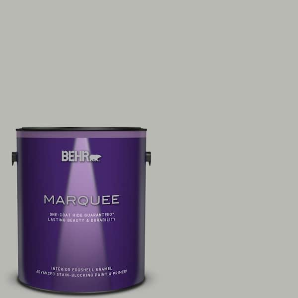 BEHR MARQUEE 1 Gal. #PPU18-11 Classic Silver One-Coat Hide Eggshell ...