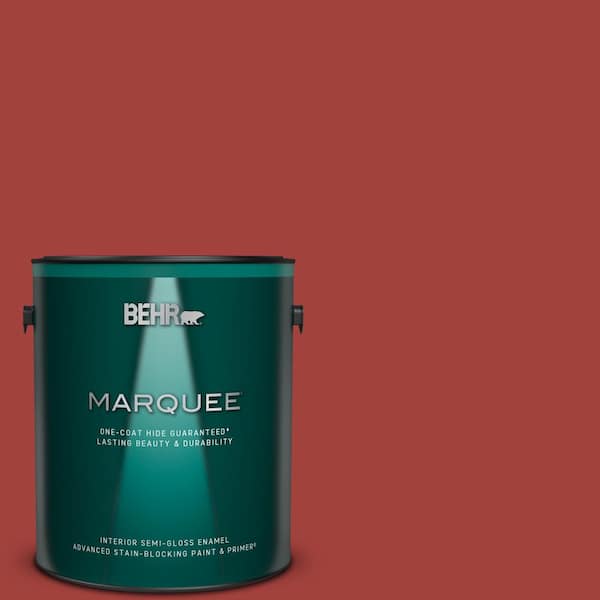 BEHR MARQUEE 1 gal. Home Decorators Collection #HDC-SM16-12 Tomato Slices Semi-Gloss Enamel Interior Paint & Primer