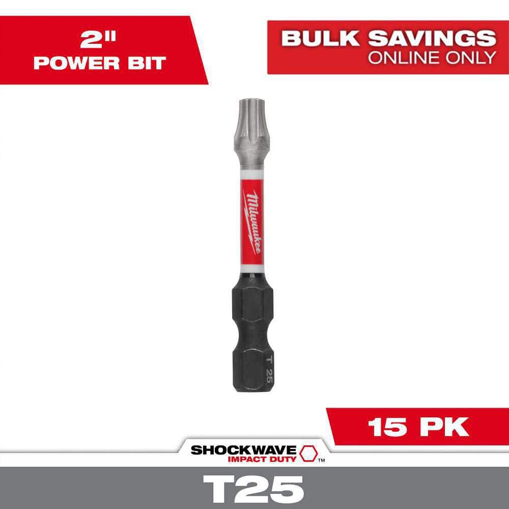 Milwaukee SHOCKWAVE Impact Duty 2 in. T25 Torx Alloy Steel Screw