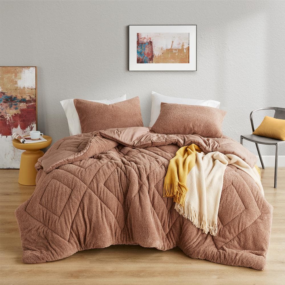 510 Design Kyla 3-Piece Brown Microfiber Full/Queen Comforter Set