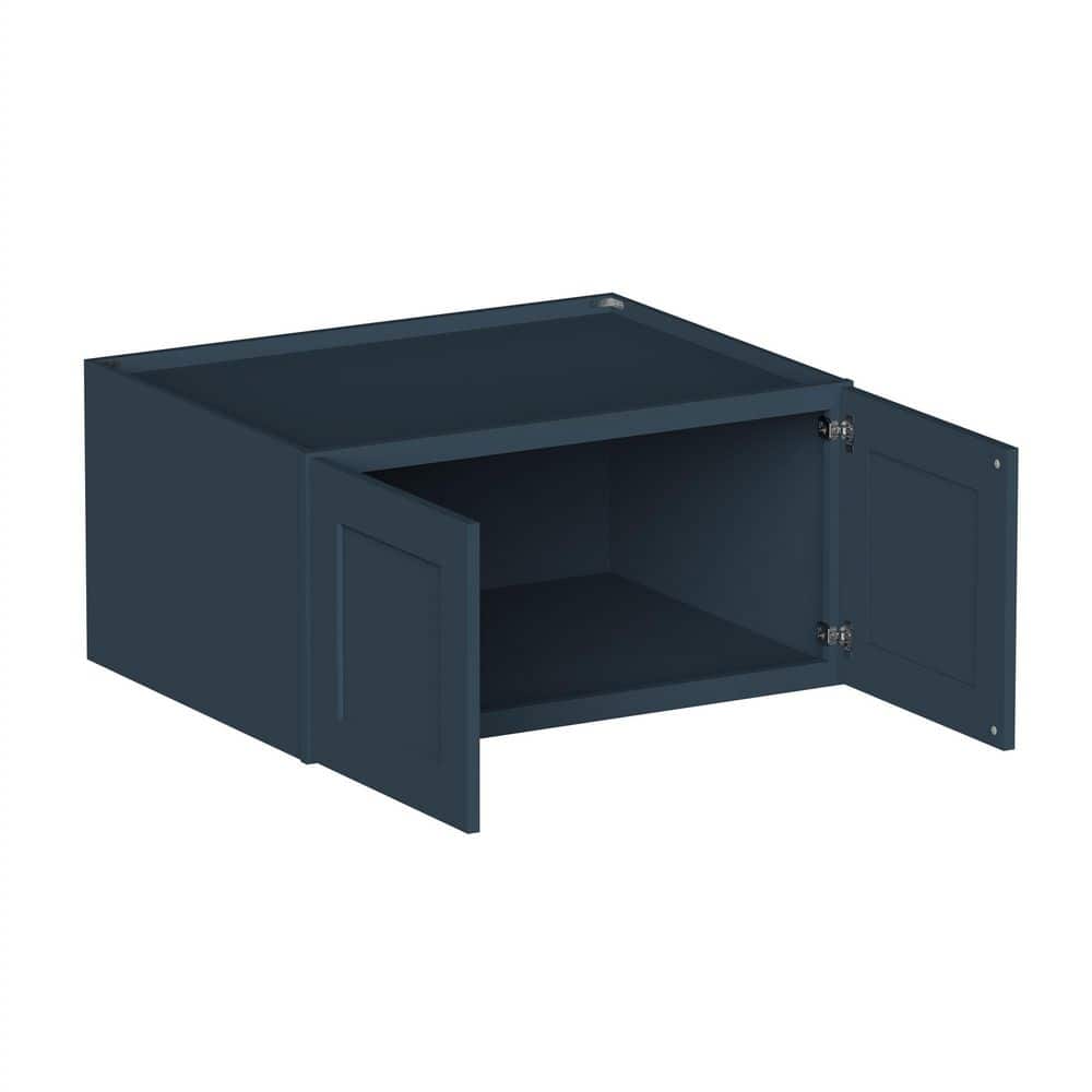 36 in W x 27 in D x 18 in H HDF Ready to Assemble Deep Wall Cabinet in Cyber Grey with 2-Door price history on PriceWatchPro