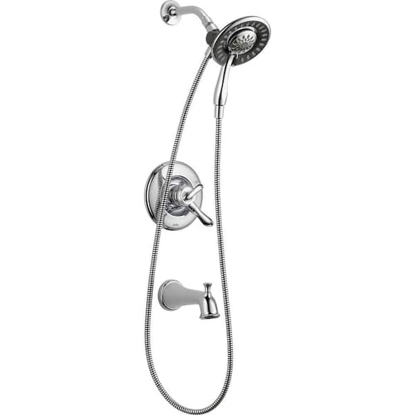 Delta Linden In2ition 1-Handle Tub and Shower Faucet Trim Kit in Chrome (Valve Not Included)