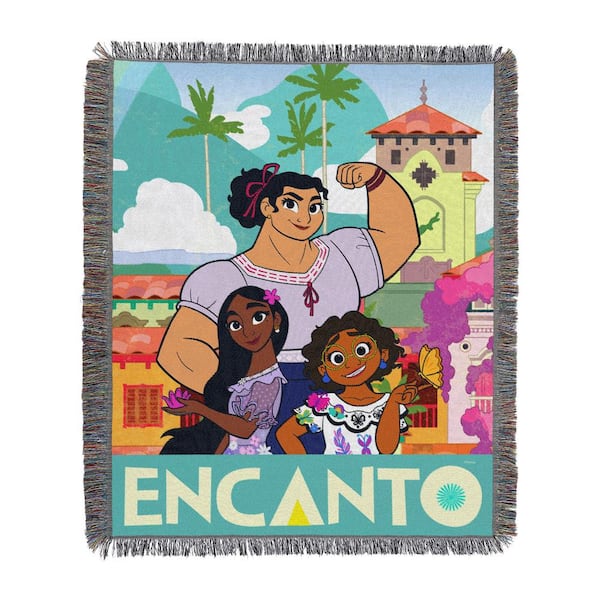 THE NORTHWEST GROUP Disney's Encanto Woven Tapestry Throw Blanket Familia Power