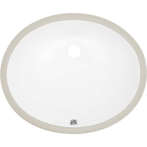 Ticor Belfast 18.5 in. Undermount Vanity Sink in White