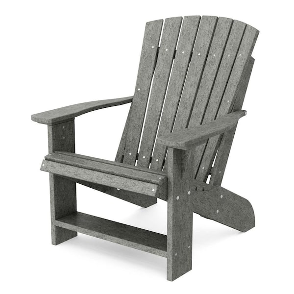 Wildridge Heritage Dark Gray Plastic Outdoor Adirondack Chair
