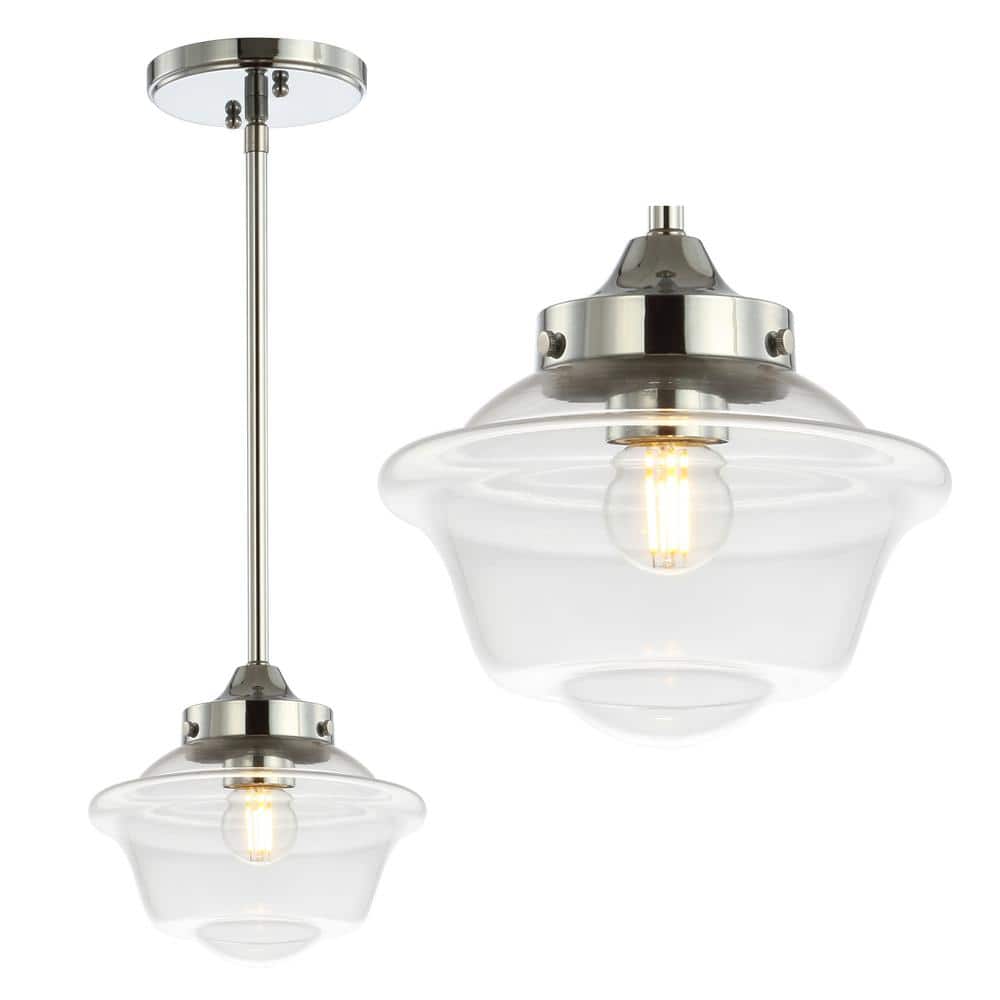 Kurtz 7.25" Chrome Glass LED Pendant Light