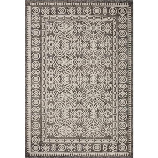 Loloi Rainier Pebble/Ivory 9'-2" x 12'-2" Indoor/Outdoor Area Rug