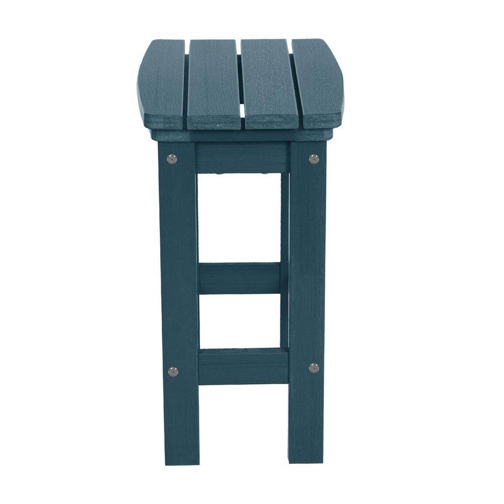 Nantucket Blue Recycled Plastic Outdoor Counter Stool