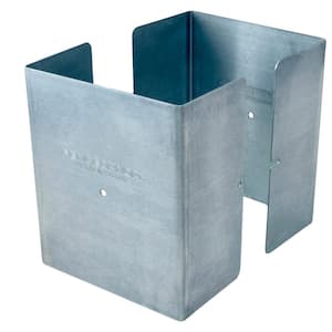 5 in. x 5 in. x 1/2 ft. H Galvanized Steel Pro Mailbox and Fence Post Guard
