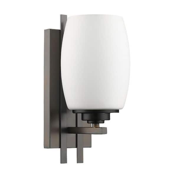 11.5 in. White Indoor Hardwired Sconce with No Bulbs Included