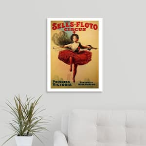 "Sells-Floto Circus - Vintage Entertainment Advertisement" by Vintage Apple Collection Canvas Wall Art