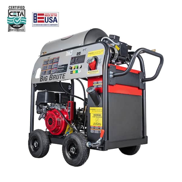 4000 PSI 4.0 GPM Hot Water Gas Pressure Washer, Honda GX390 Engine, Heavy-Duty Commercial Power Cleaner