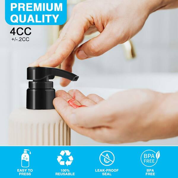Phewnyzo Shampoo and Conditioner Pump Dispenser 4 Pack Fits 33.8