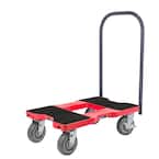 1,800 lbs. Capacity Super-Duty Professional E-Track Push Cart Dolly in Red