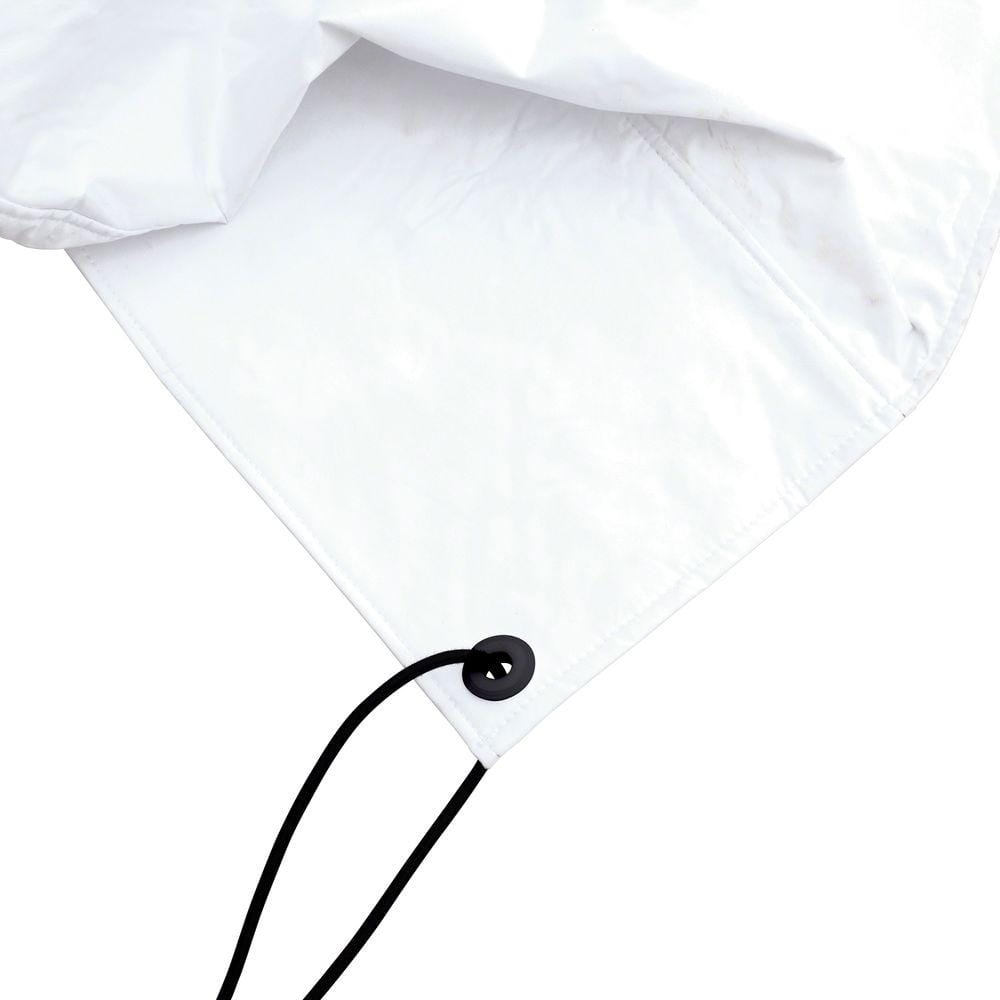 Snow White Slip-On Dual Axle RV Wheel Cover 27"-30"