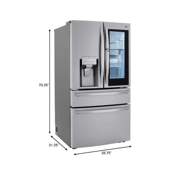 Reviews for LG 23 cu. ft. Smart French Door Refrigerator InstaView,  Door-In-Door & Craft Ice, PrintProof Stainless Steel, Counter Depth