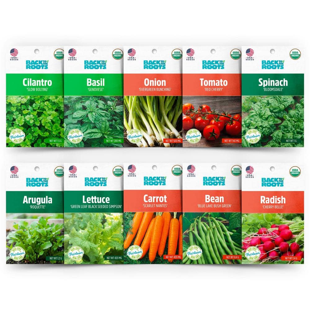 Vegetable Seed Kit 12 Variety Heirloom Non GMO Vegetable Garden Seeds Free Ship! 