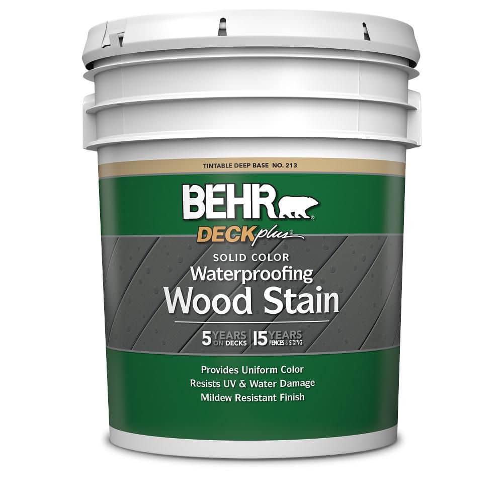 5 gal. Deep Base Solid Color Waterproofing Exterior Wood Stain