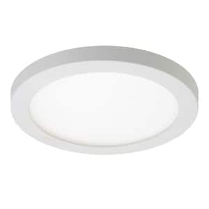 SMD 4 in. Round Surface Mount Downlight, 600 Lumens, 90CRI, Selectable CCT, White