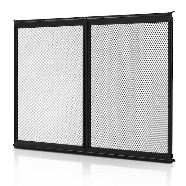 RV Screen Door Protector, 26.5 x 20 in. Door Grille, Easy to Install and Disassemble, Aluminum Alloy, Black, 2025 update