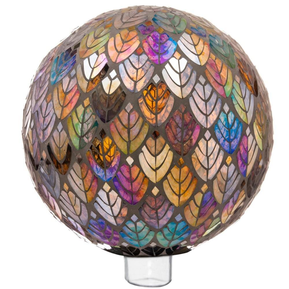 Evergreen Garden 10 in. Baroque Splendor Mosaic Gazing Ball