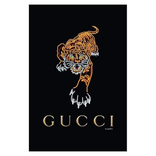 VENICE BEACH Collections Fashion Tiger by Fairchild Paris 1-Piece Unframed Animal Poster Art Print 20 in. x 16 in.
