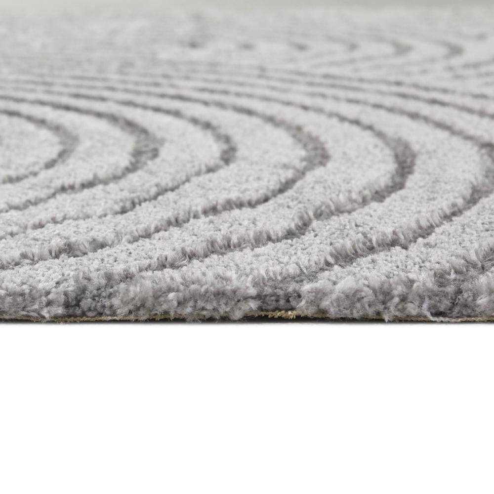Caserio Gray High-Low Geometric Area Rug