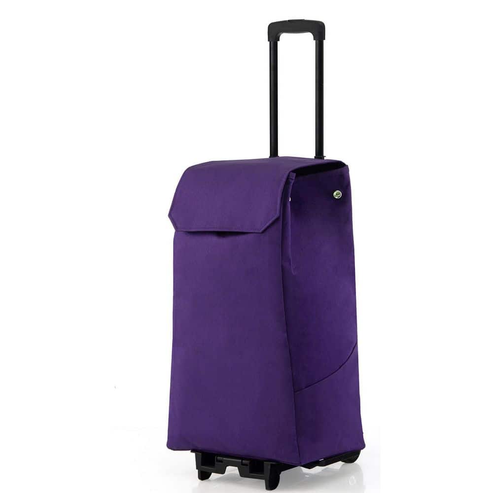 Foldable Shopping Trolley Bag with Wheels Folding Travel Luggage Bag/Vegetable,  Grocery, Shopping Trolley Carry Bag -Pack of 1