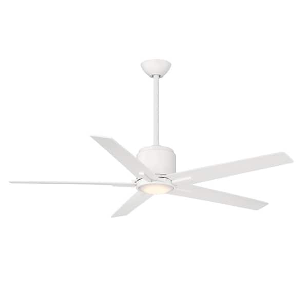 AIRE BY MINKA Savinci 54 in. LED Indoor Flat White Ceiling Fan with Remote