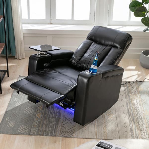 Living Room Power Lift Chair with Thick Cushions and USB Charging Port,  Height Backrest Armchair, Home Theater Seat - Multicolor 