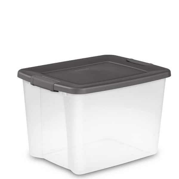 Sterilite Corporation 6-Pack Medium 12.5-Gallons (50-Quart) Clear Tote with  Latching Lid in the Plastic Storage Containers department at