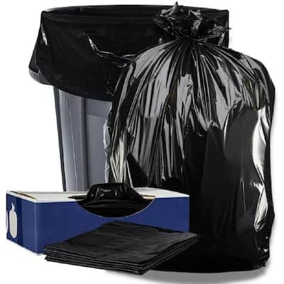 ACCUFIT 23 Gal. Black Linear Low Density Trash Bags, 0.9 mil, 28 in. x 45  in., 6 Boxes of 50 Bags, 300/Carton HERH5645TKRC1CT - The Home Depot