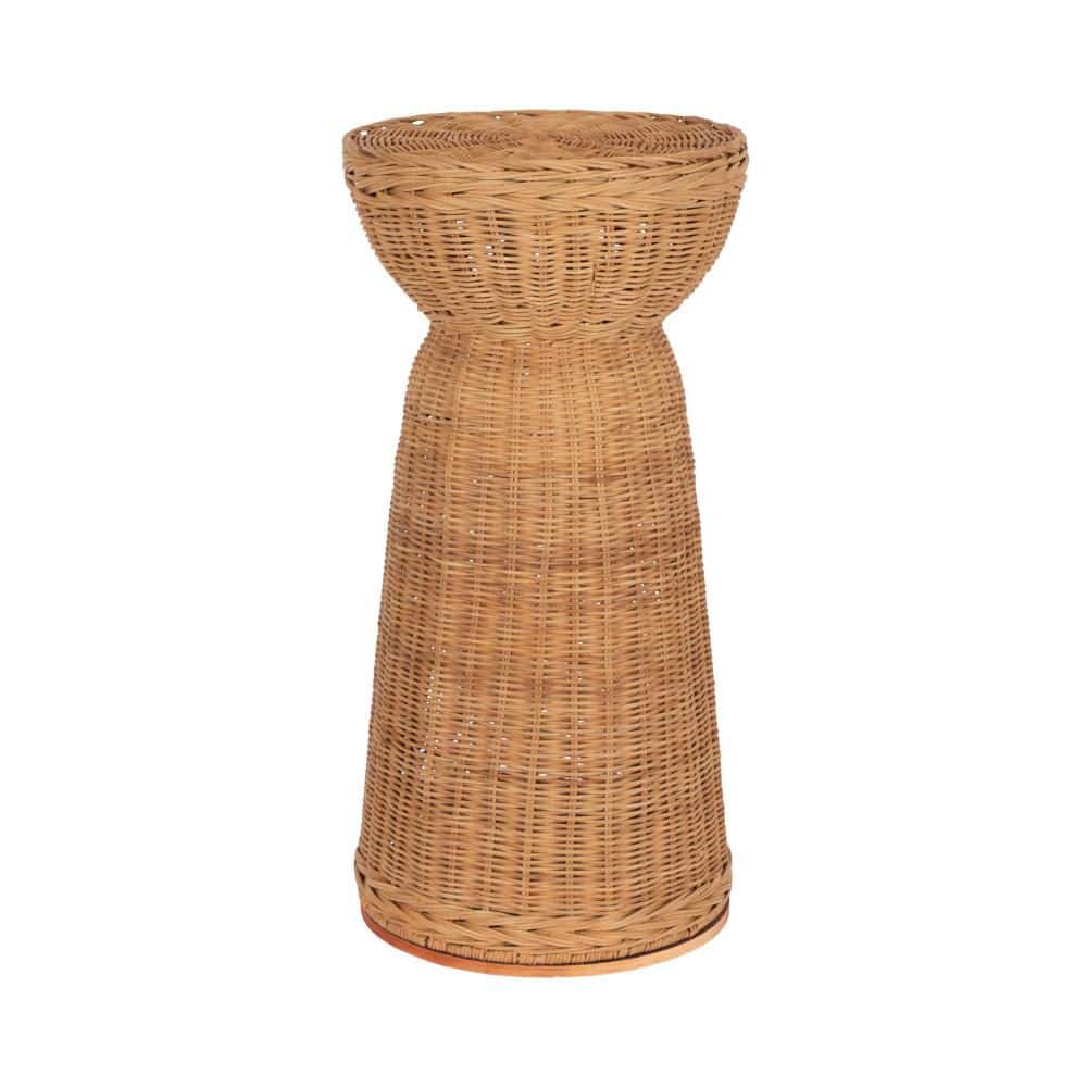 Thatch 11 in. Natural Brown Round Natural Material End Table price history on PriceWatchPro
