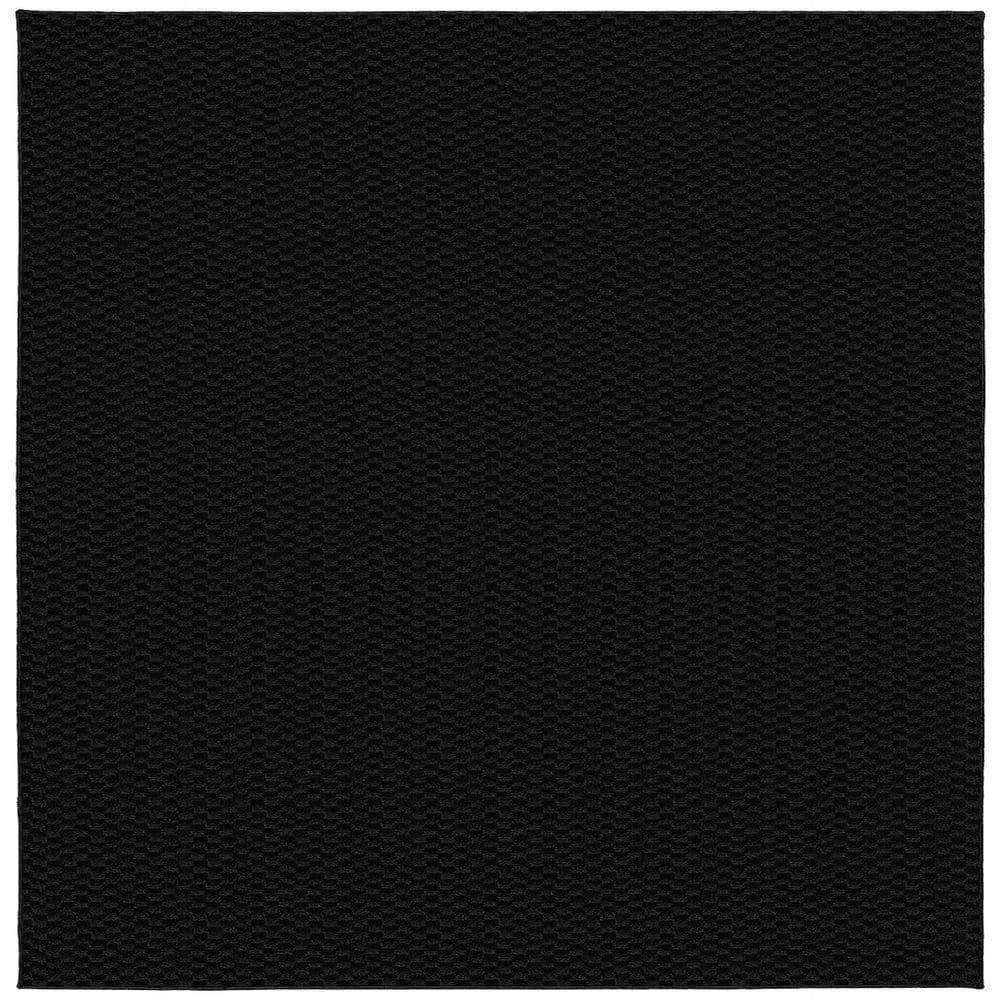 Garland Rug Medallion Black 12 Ft. X 12 Ft. Square Area Rug Ma-00-0n 