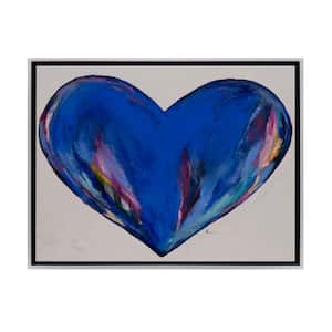Open Your Heart Framed Canvas Wall Art - 24 in. x 16 in. Size, by Kelly Merkur 1-pc Champagne Frame
