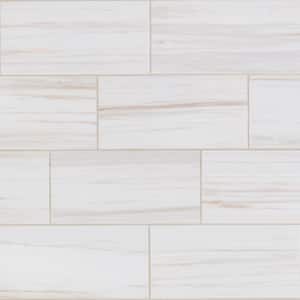 Archview Cloud White Matte 12 in. x 24 in. Glazed Porcelain Floor and Wall Tile (15.6 sq. ft./Case)