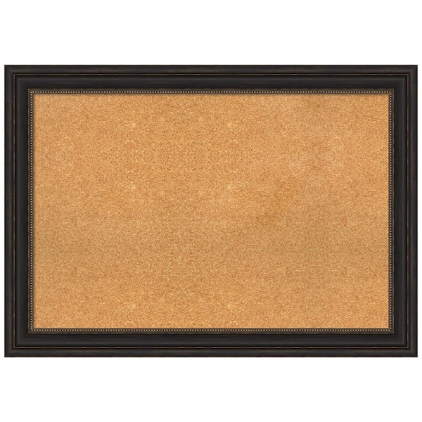 Amanti Art Accent Bronze 41.00 in. x 29.00 in. Framed Corkboard Memo Board