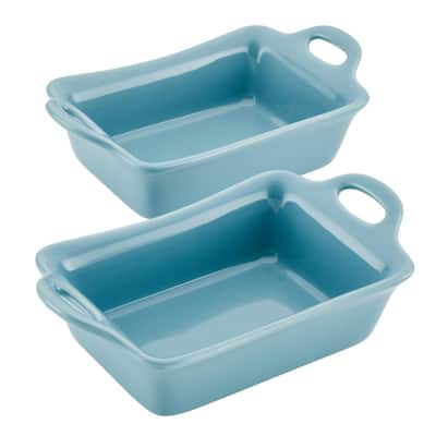 MALACASA 2-Piece Blue Oval Porcelain Bakeware Set 12.75 in. and 14.5 in.  Baking Dish BAKE.BAKE-032-B - The Home Depot