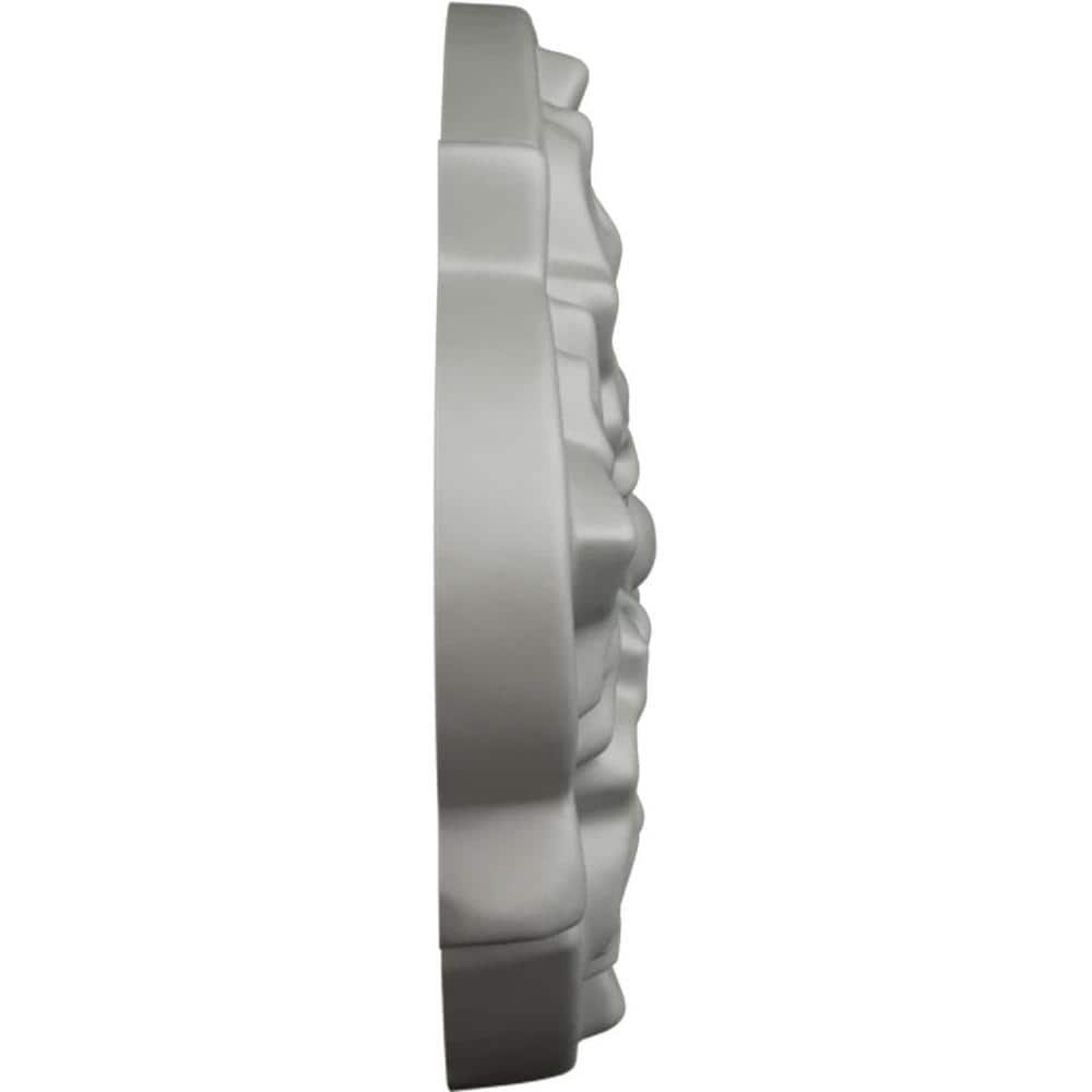 Gray Polyurethane Decorative Applique Onlay, 5.75" Wide