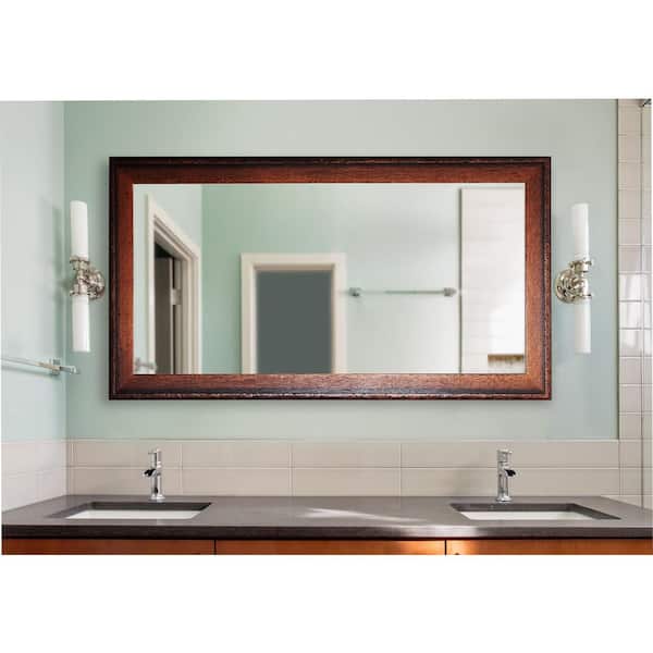 Timber Estate Double Vanity Mirror, 70 Bathroom Vanity Mirror